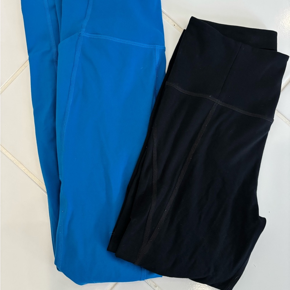 Girlfriend Collective Vibrant Blue Leggings Small Lot